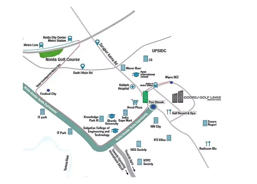 Crown Residences location map